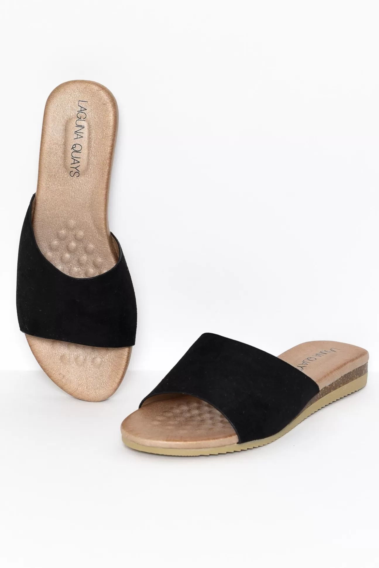 Laguna Quays Kaia Black Asymmetrical Slide Cheap