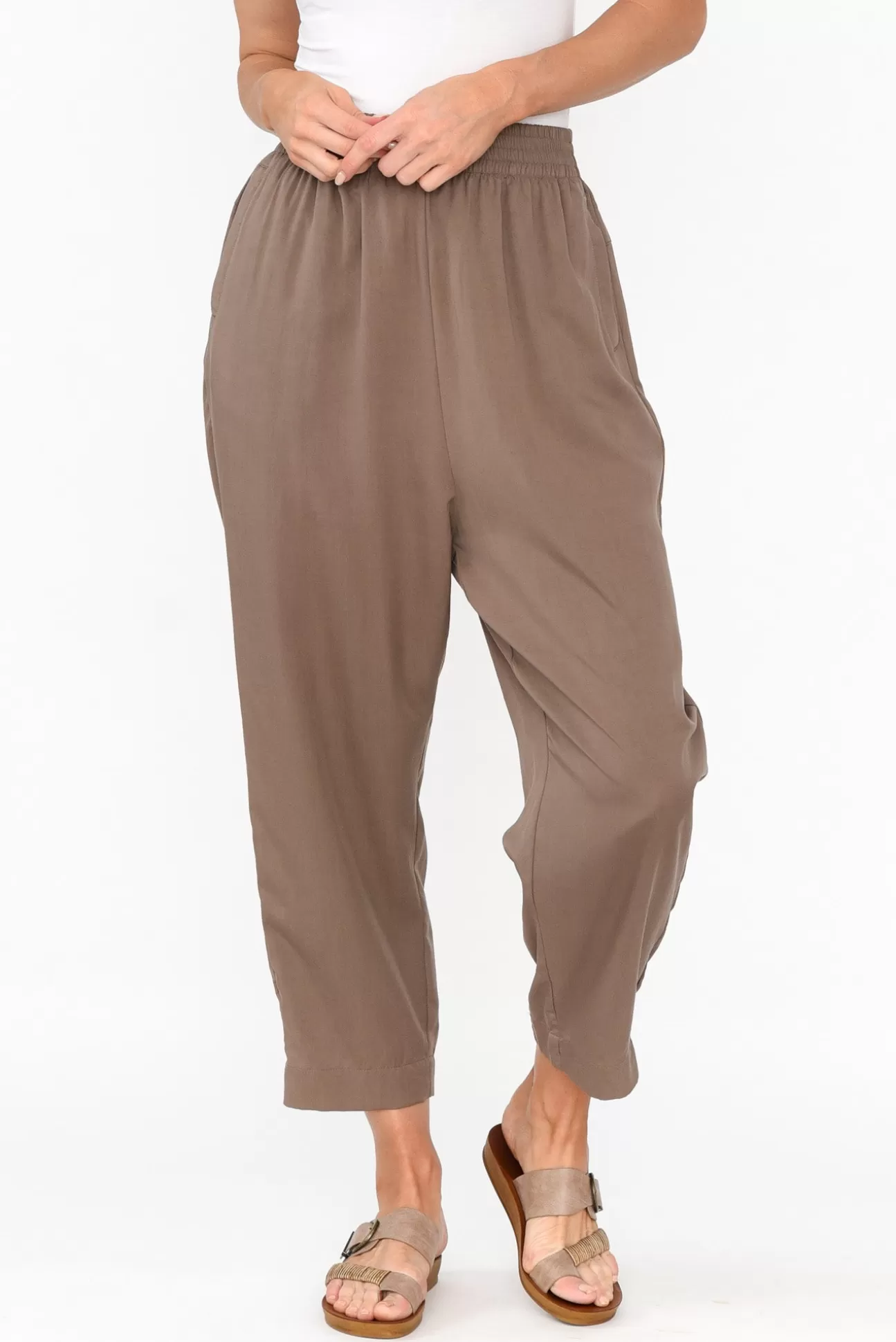 Tirelli Kanni Chocolate Lyocell Jogger Pant Sale