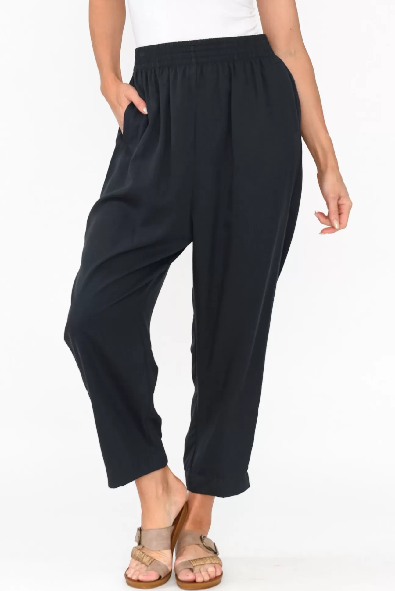 Tirelli Kanni Navy Lyocell Jogger Pant Hot