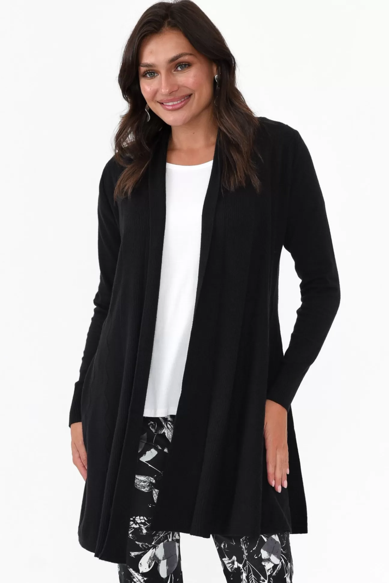 Cali and Co Kansas Black Knit Cardigan Discount