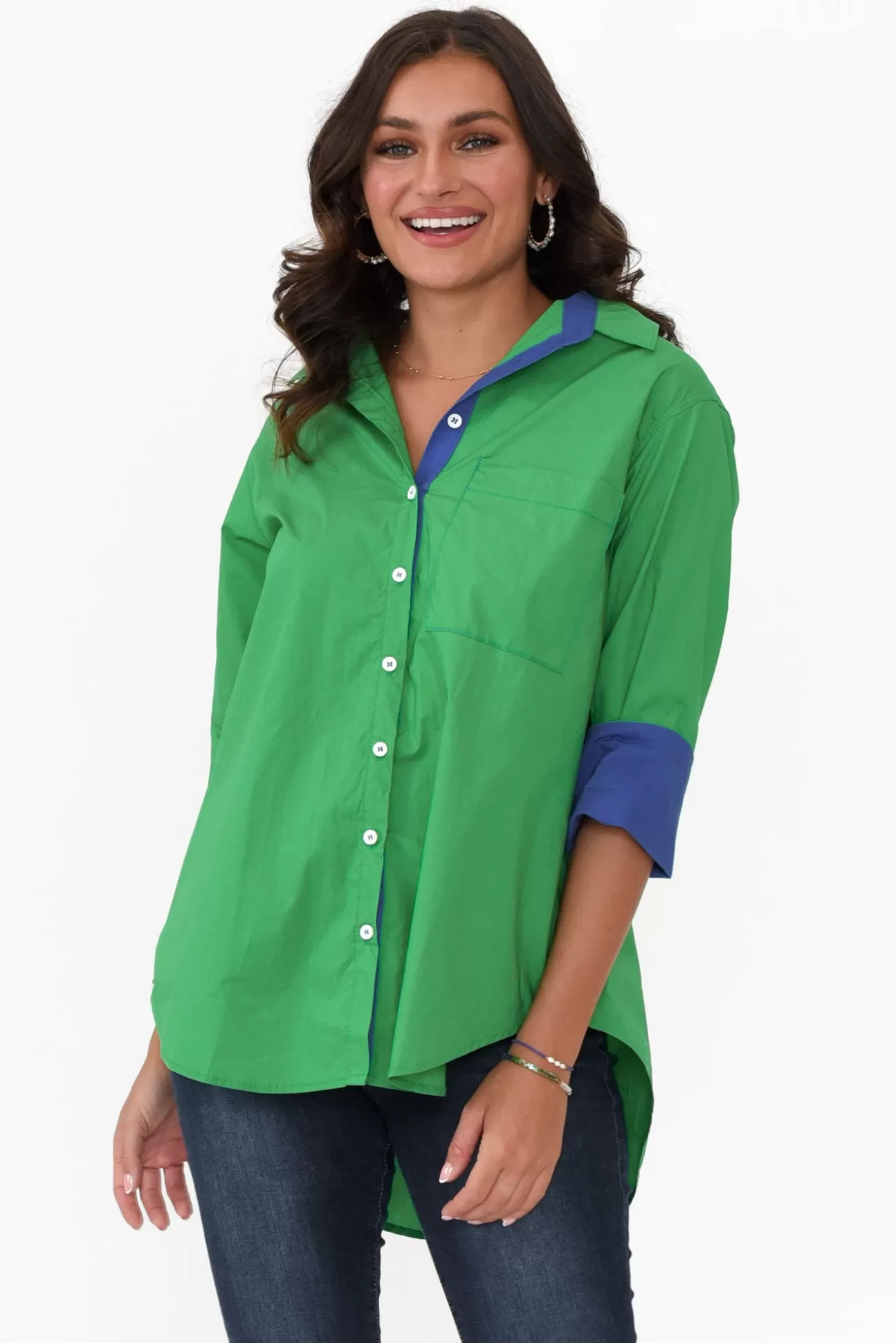 Soul Sparrow Kingsley Green Cotton Shirt Flash Sale