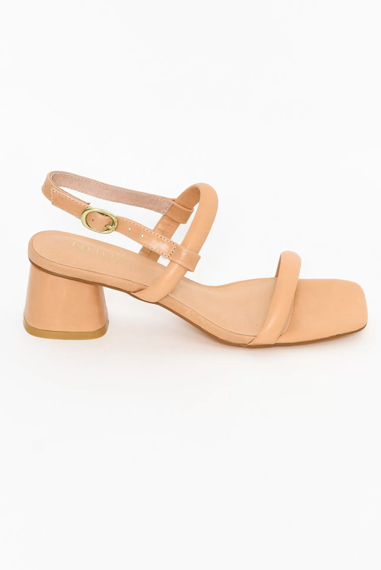 Nude Shoes Lacee Nude Leather Heel Clearance