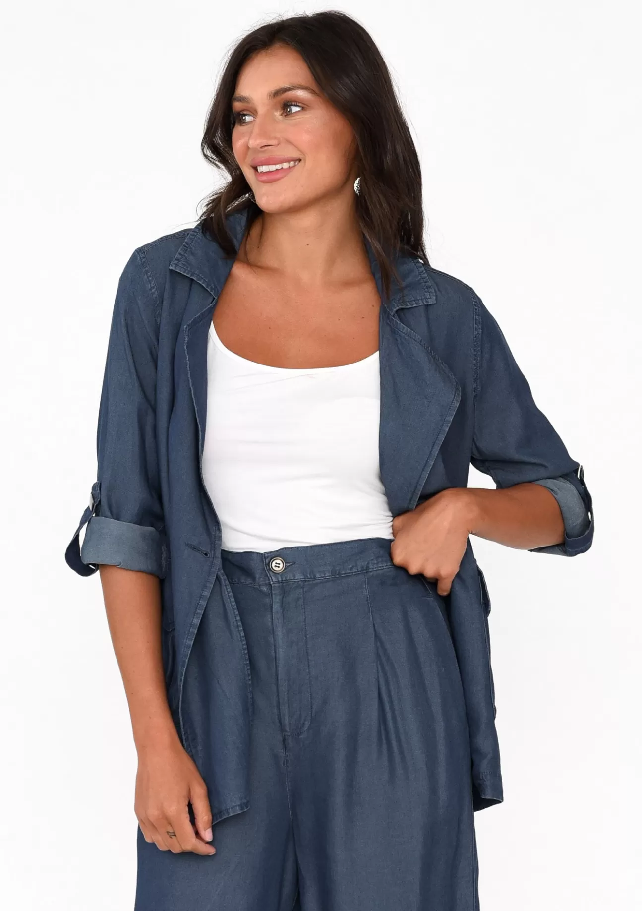 Betty Basics Lara Blue Denim Jacket Fashion