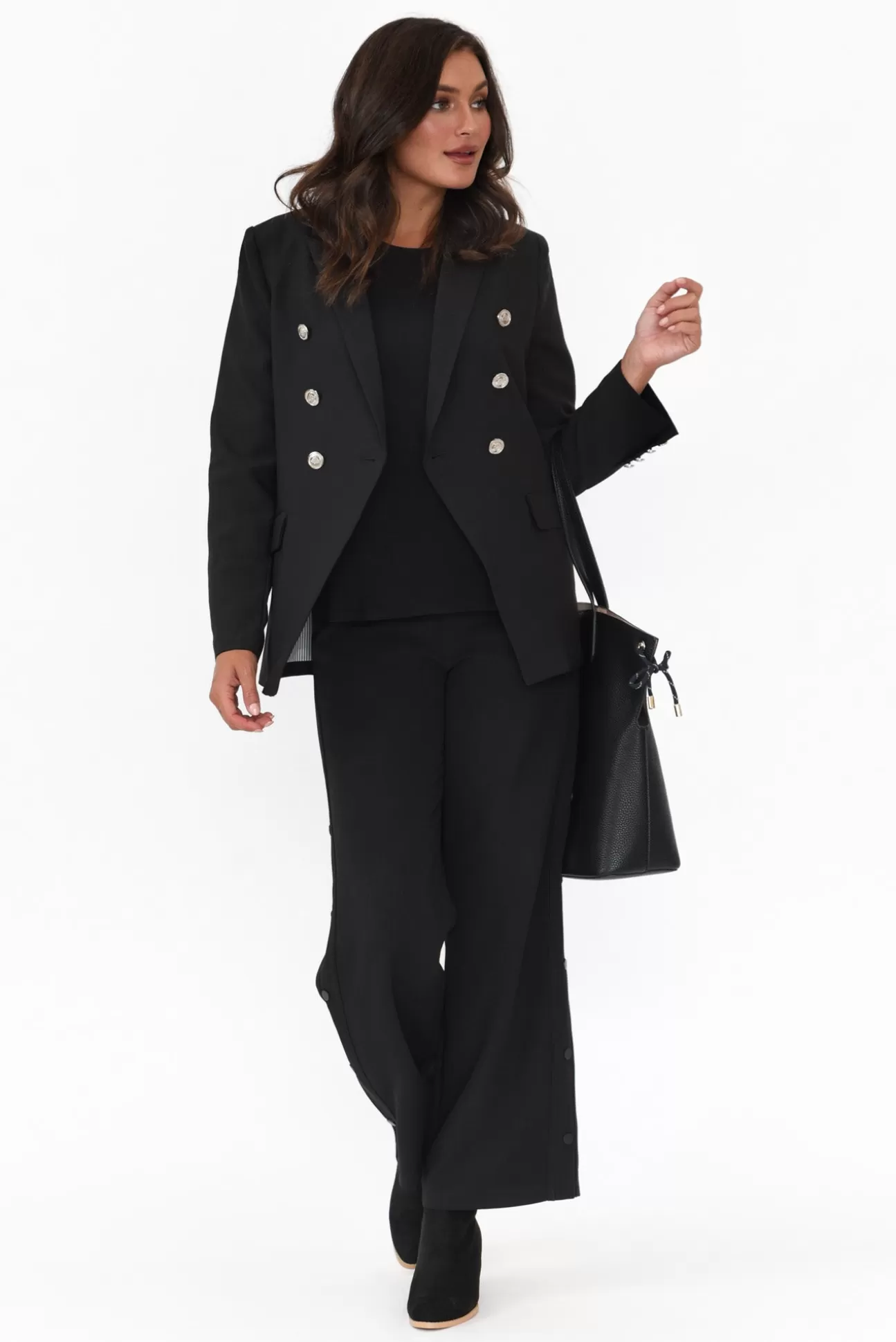 Gordon Smith Lauren Black Double Breasted Blazer Best