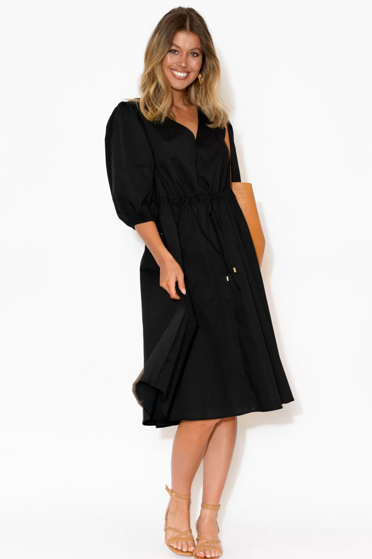 Fate Becker Life Of Work Black Cotton Dress Hot