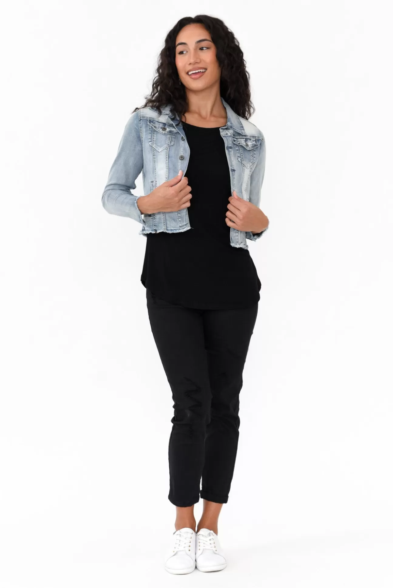 PQ Light Denim Stretch Jacket Discount