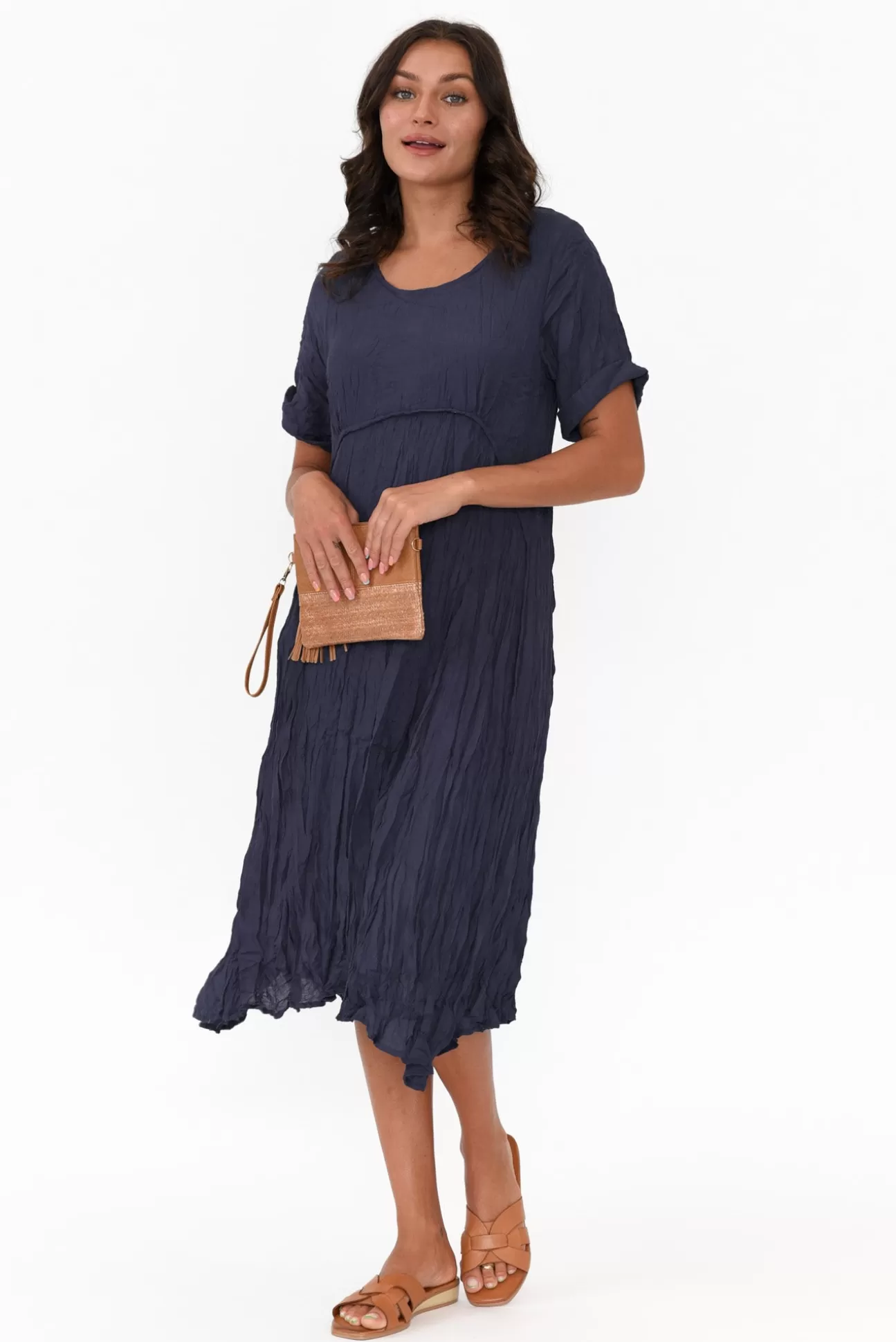 Willow Tree Lloyd Navy Midi Dress Fashion