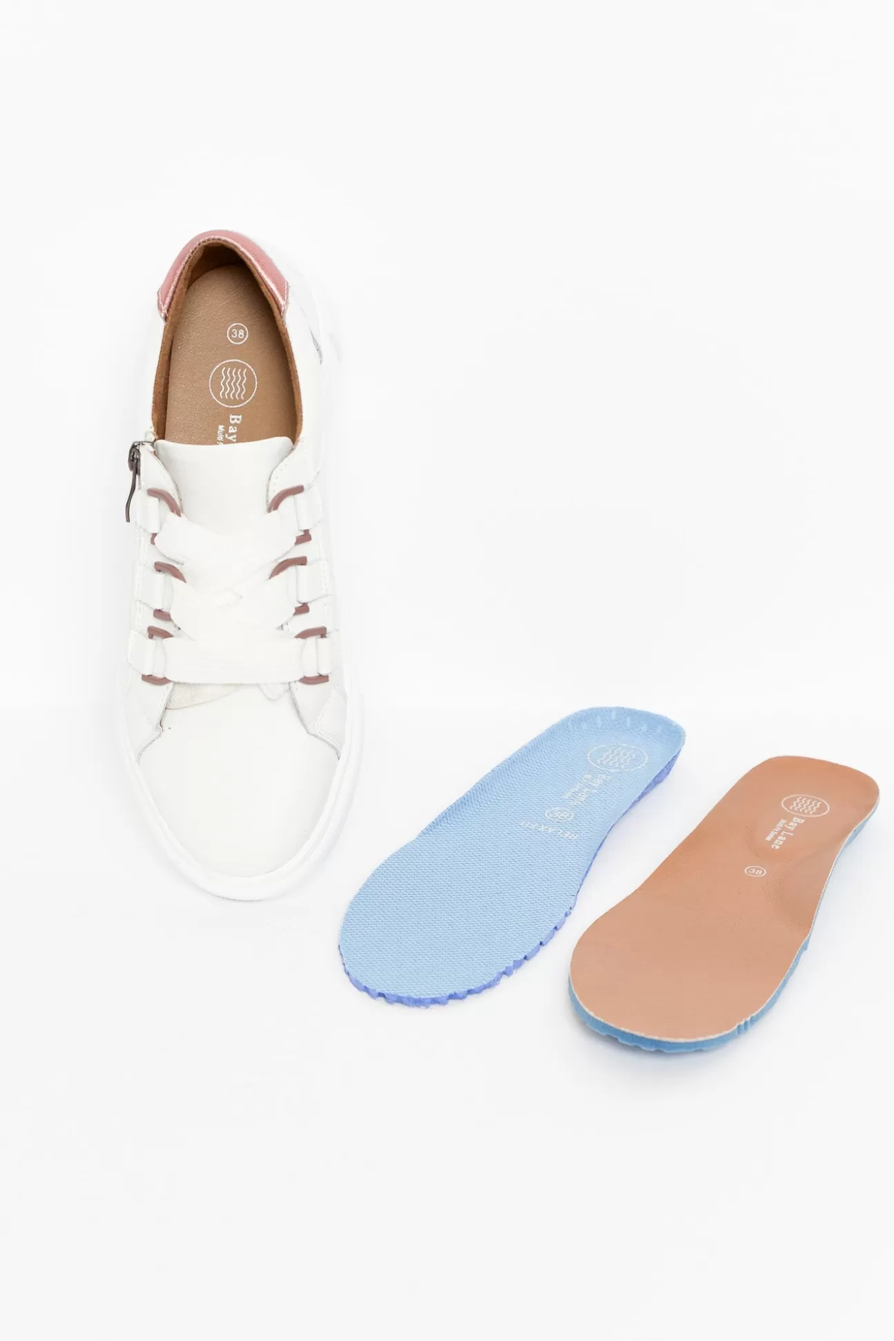 Bay Lane Luxe White Leather Sneaker Outlet