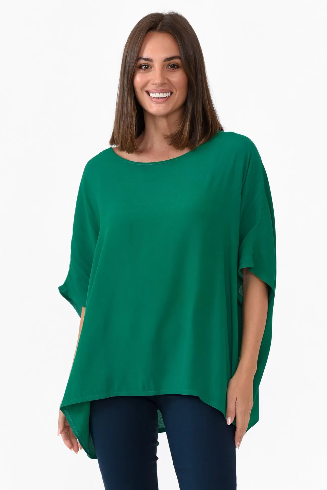 Slate the Label Mali Forest Green Drape Top Fashion