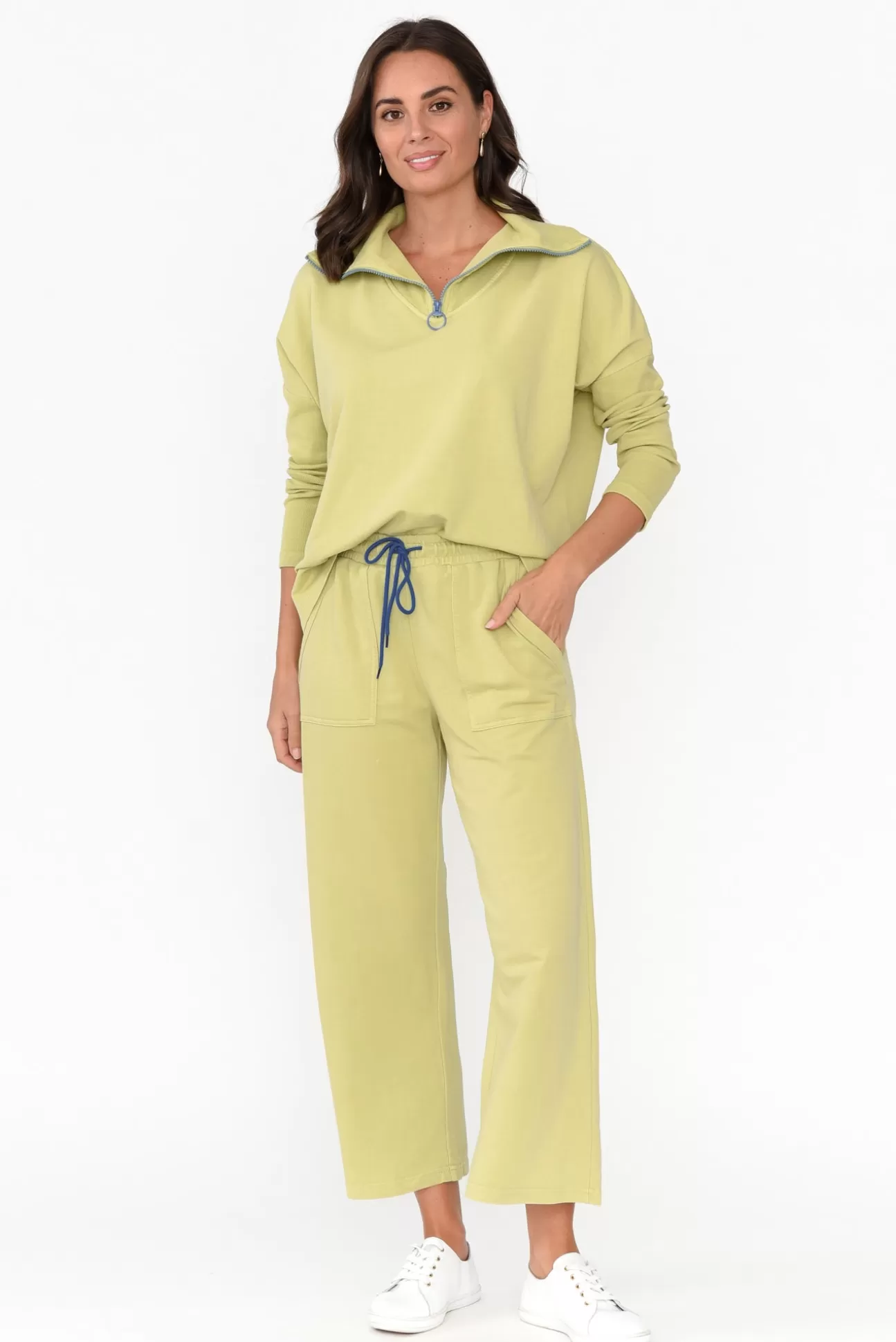 One Ten Willow Mariam Green Relaxed Track Pant Best