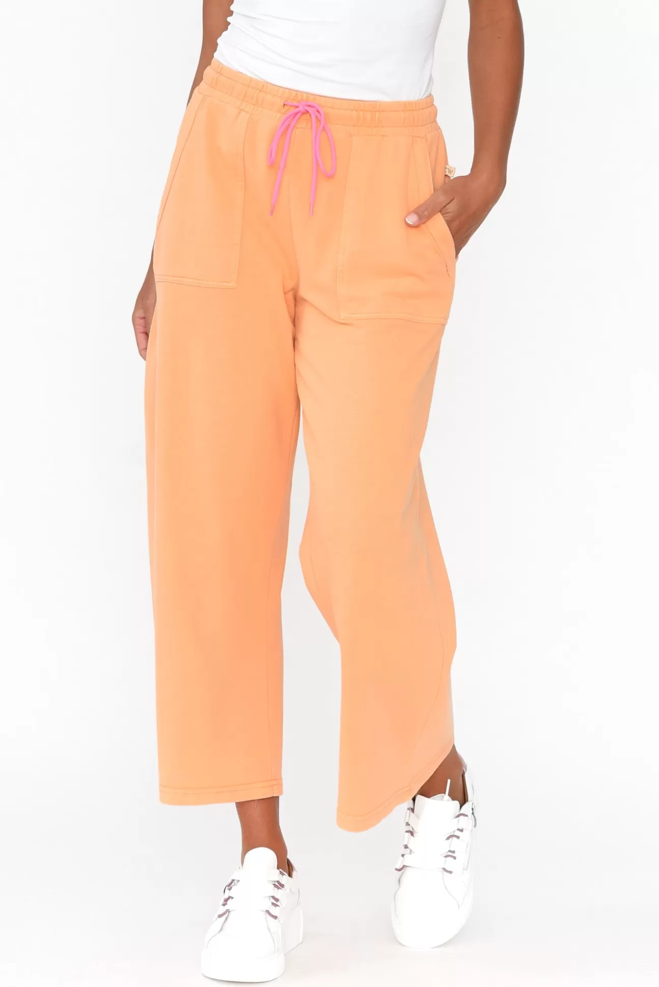 One Ten Willow Mariam Orange Relaxed Track Pant New