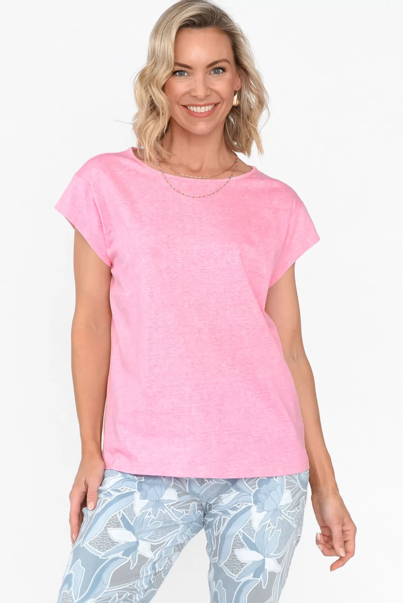 Cafe Latte Marlin Pink Wash Cotton Tee Store