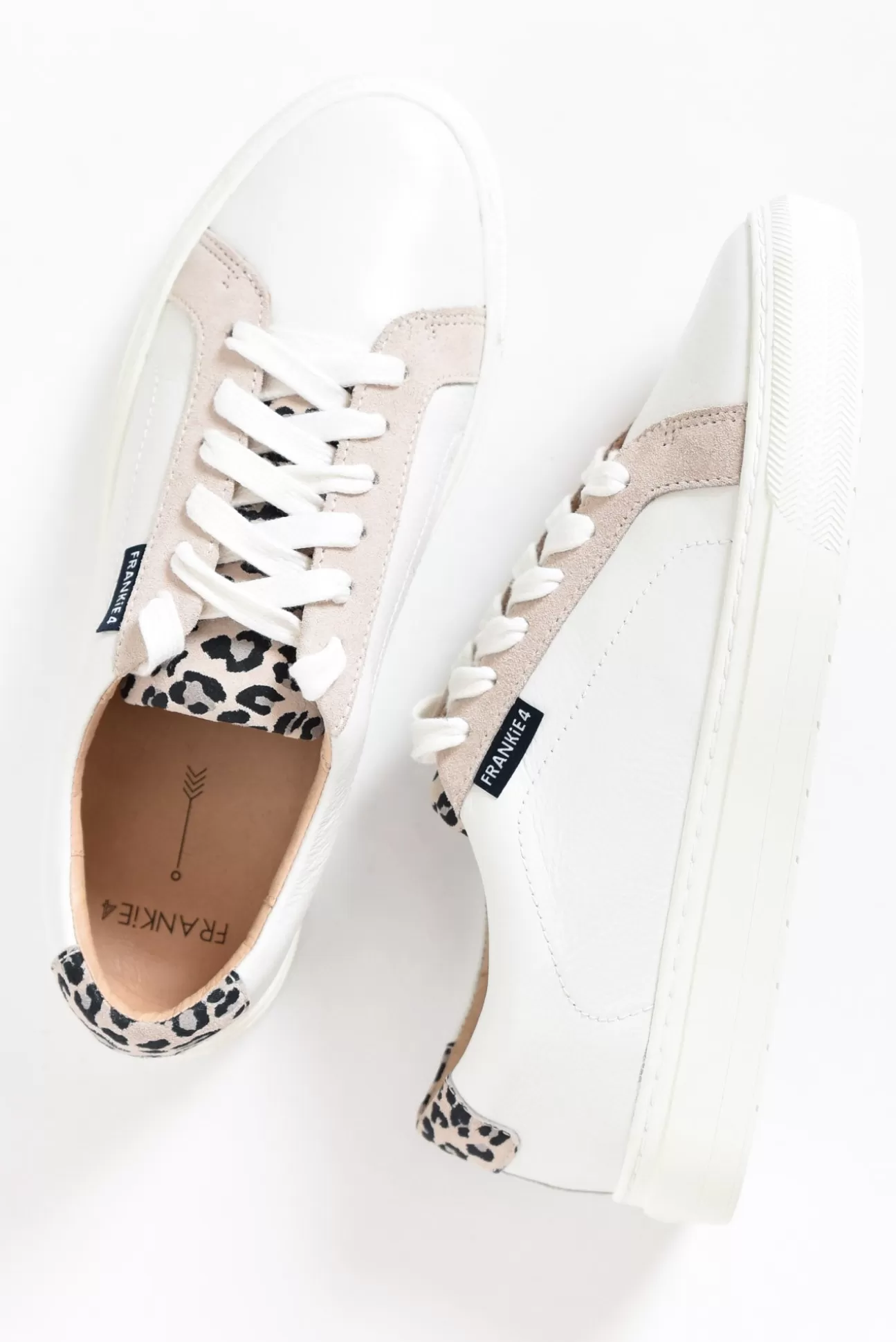 Frankie4 Mim Iii White/Leopard Print Sneaker Best