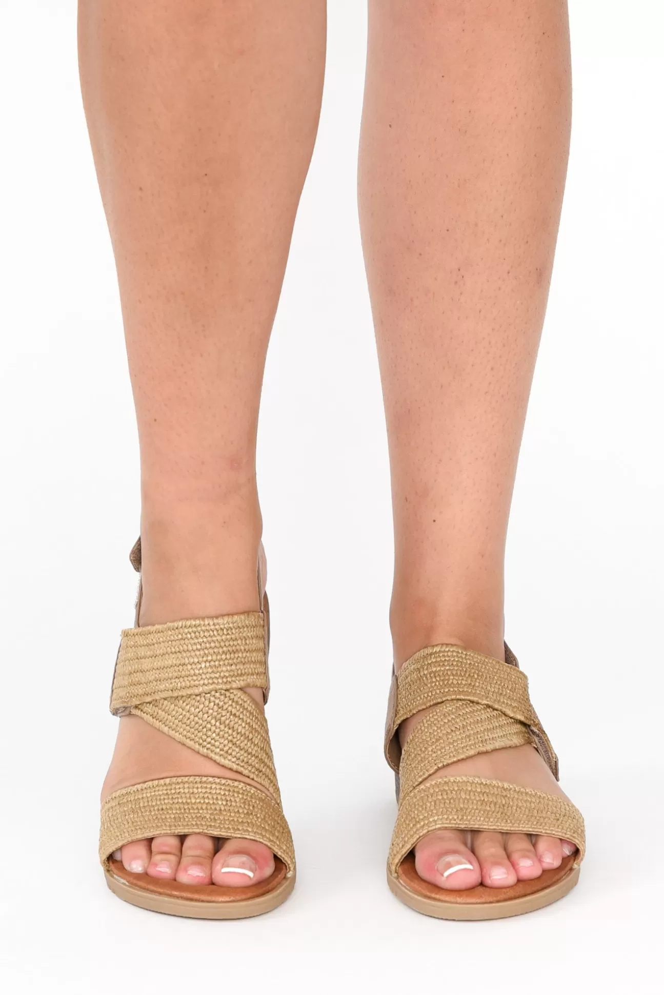 Laguna Quays Miss Beige Raffia Elastic Sandal Best Sale