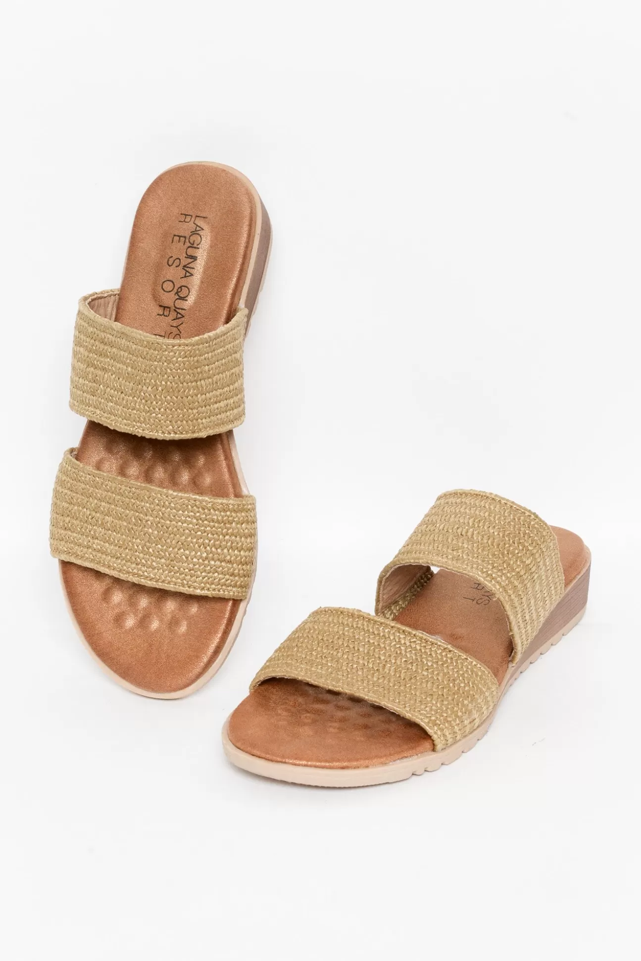 Laguna Quays Mister Natural Raffia Slide Cheap