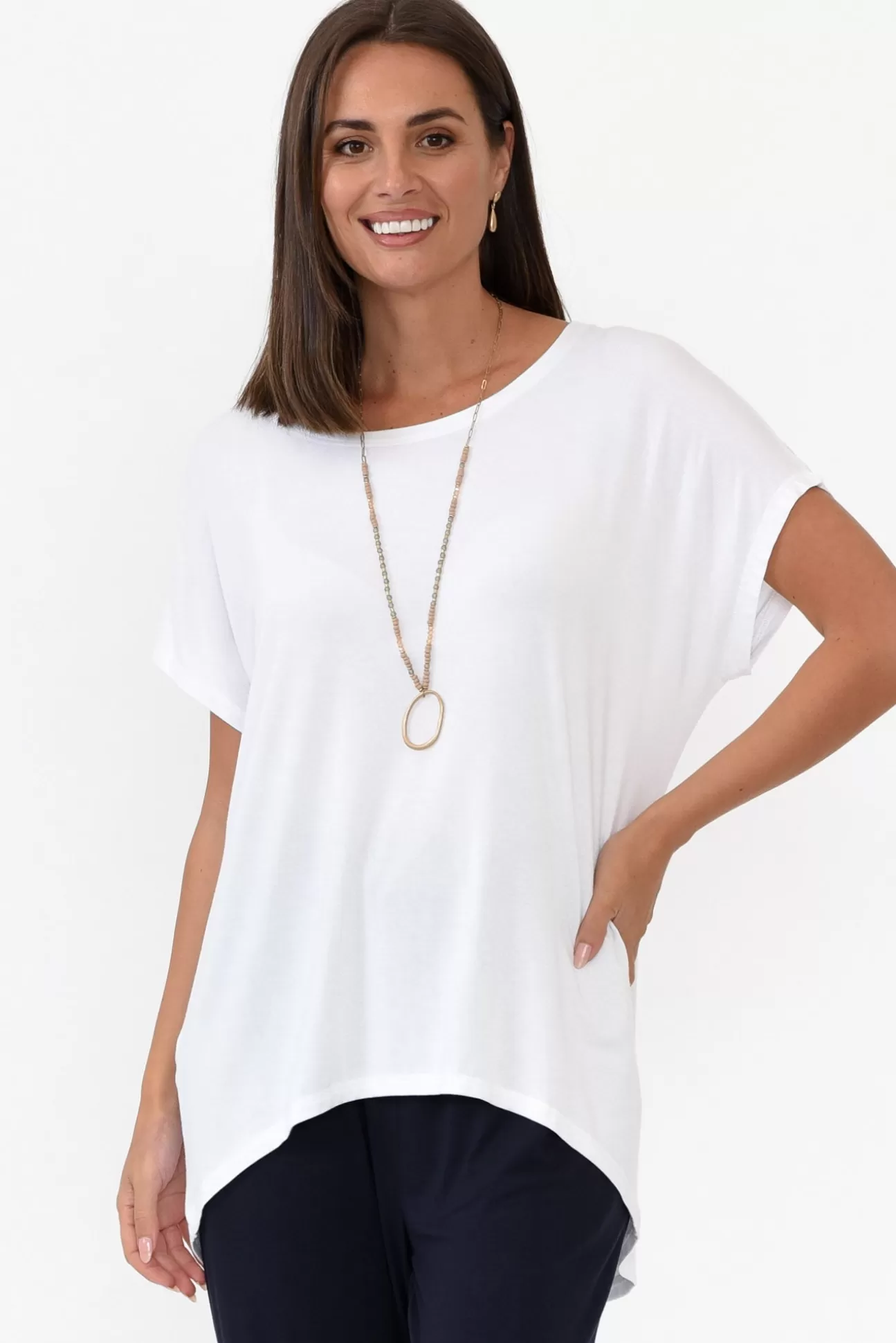 Bamboo Villa Monica White Bamboo Top Fashion