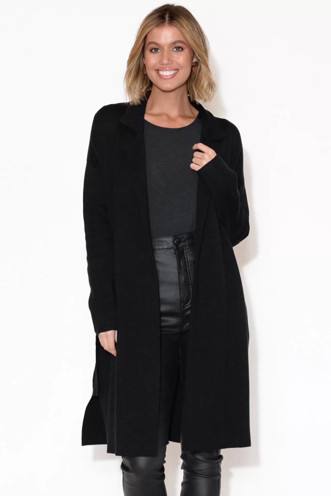 Betty Basics Murphy Black Structured Coat Discount