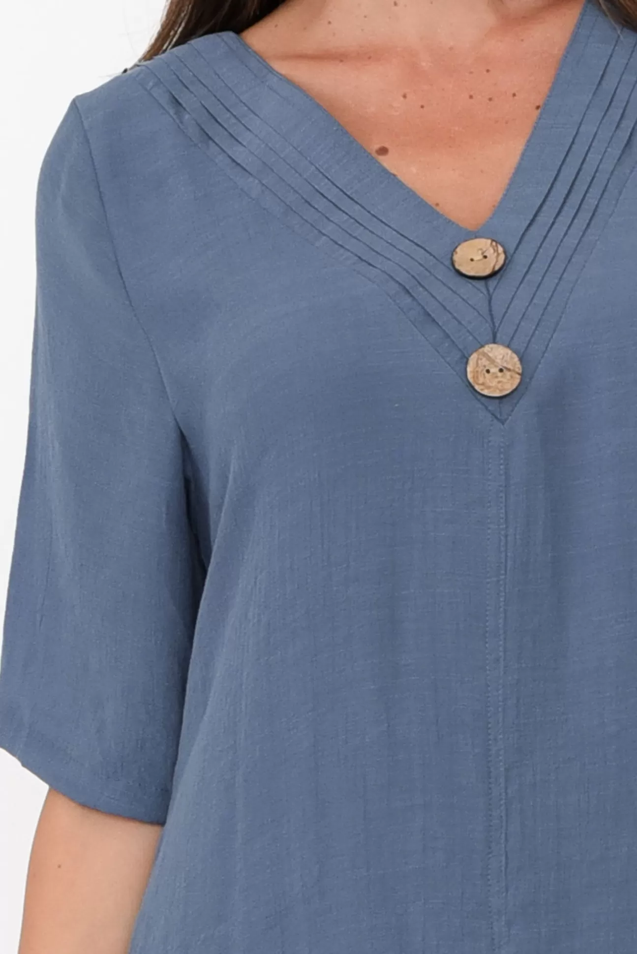 La Mode Nala Vintage Blue Layers Dress Online