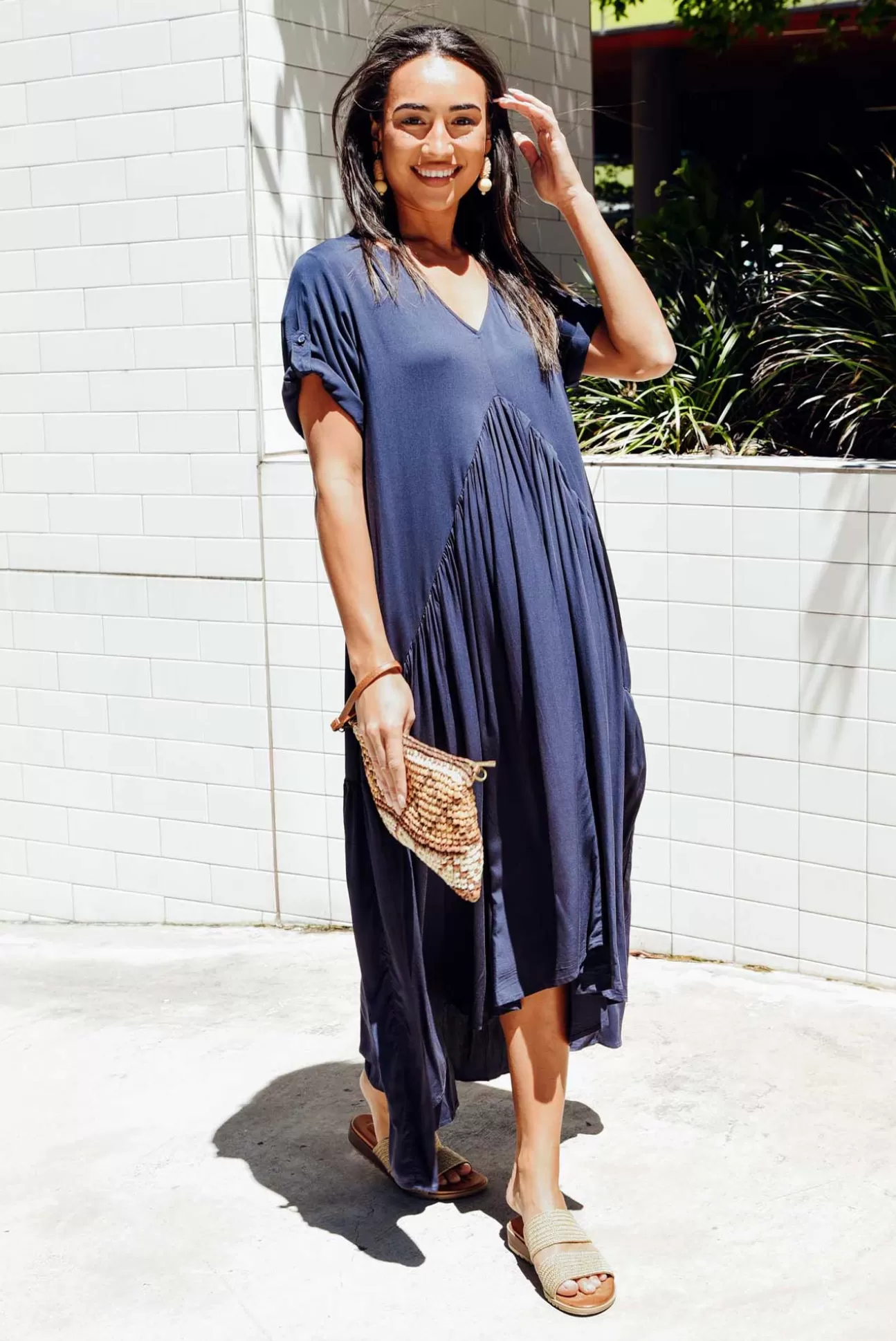 PQ Navy Peak Maxi Dress Shop