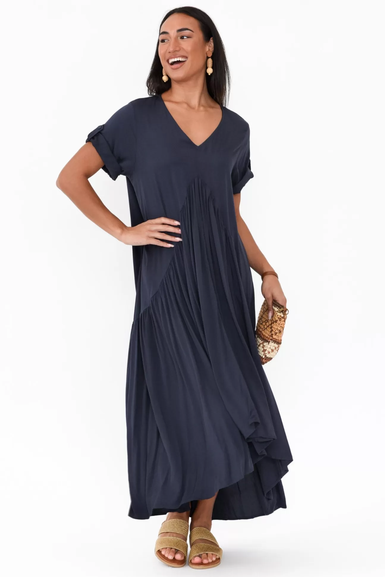 PQ Navy Peak Maxi Dress Shop