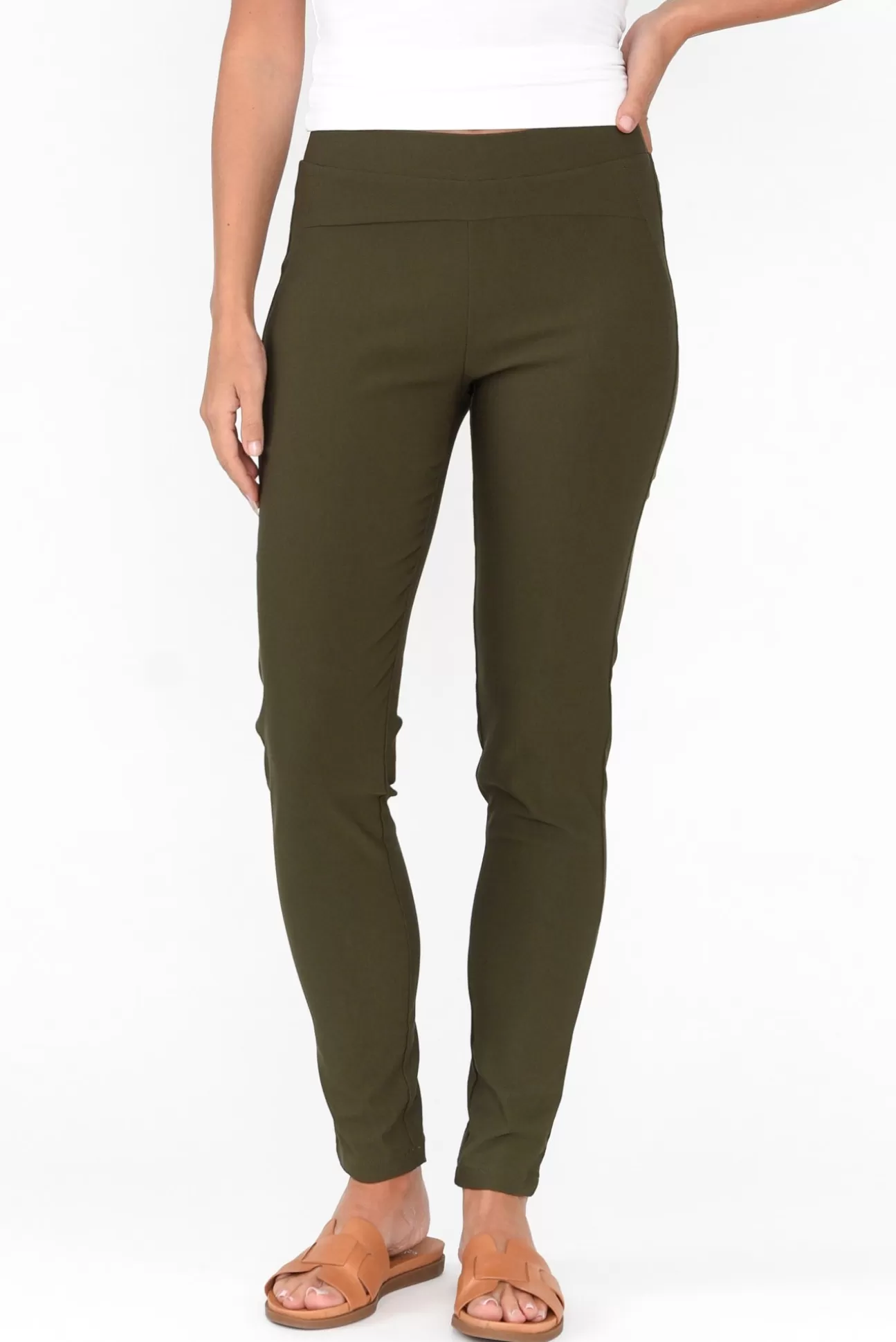 Tirelli Olympia Khaki Straight Pant Sale