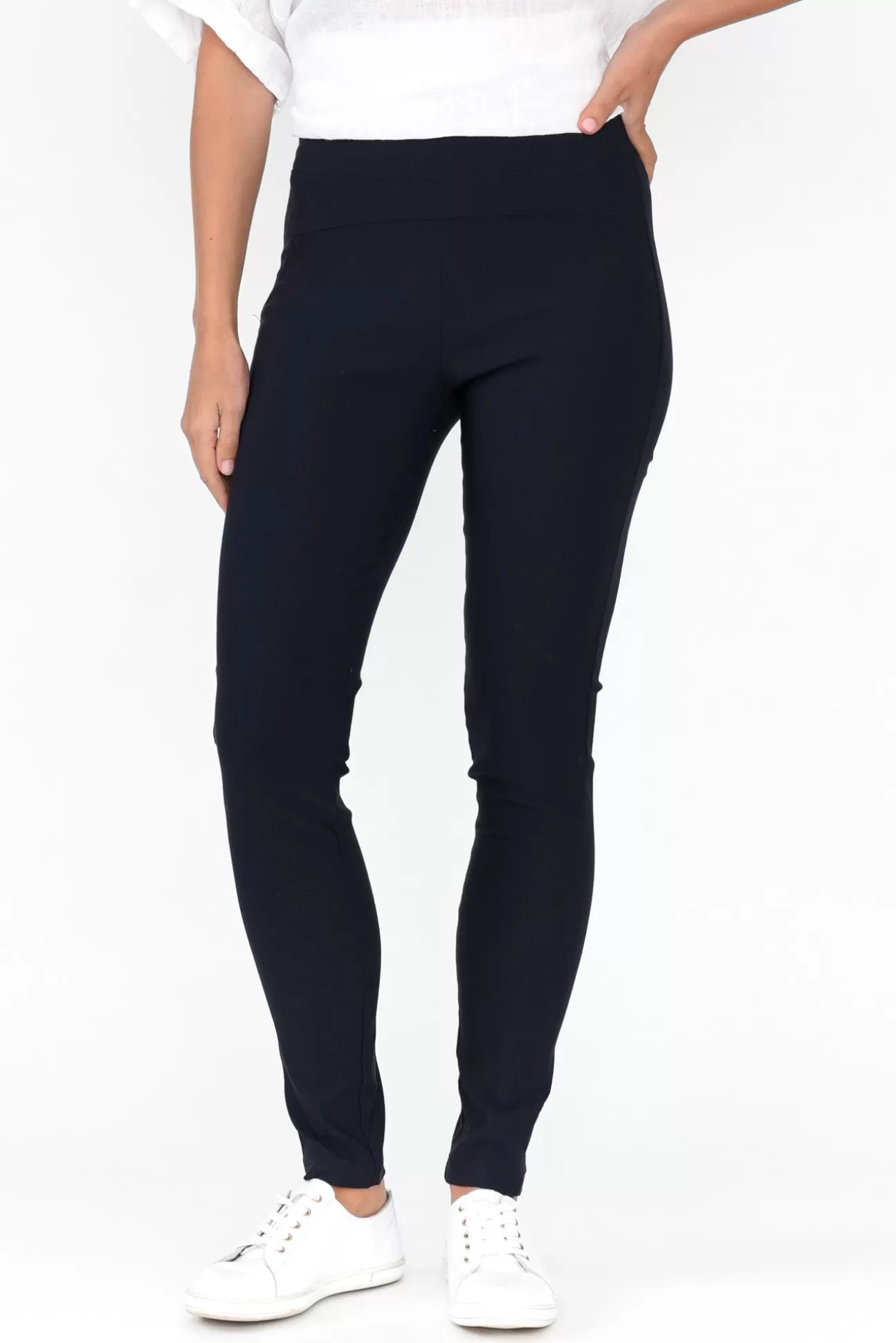 Tirelli Olympia Navy Straight Pant Cheap