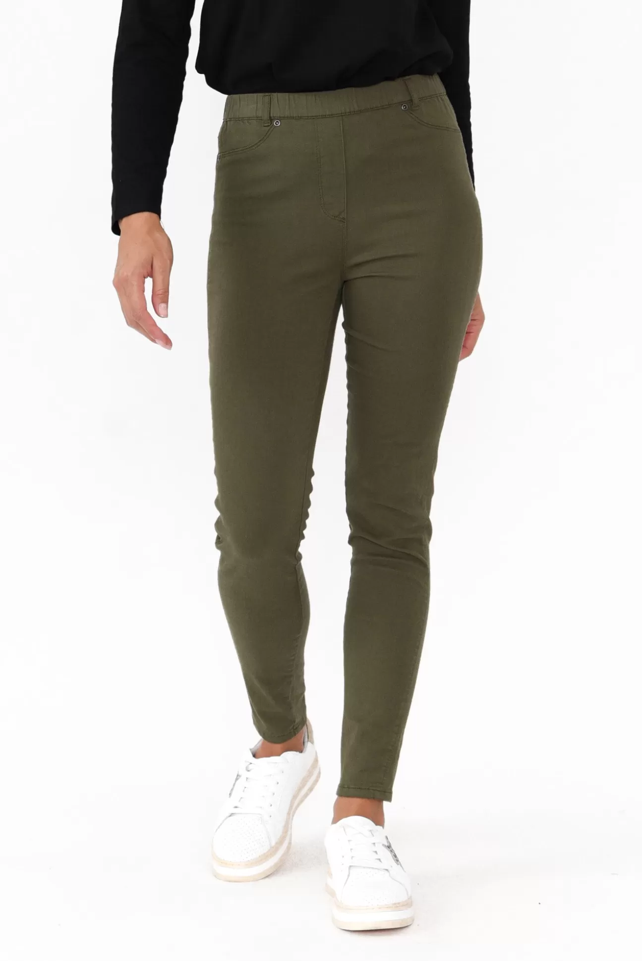 Cafe Latte Reed Khaki Stretch Cotton Pant Best Sale