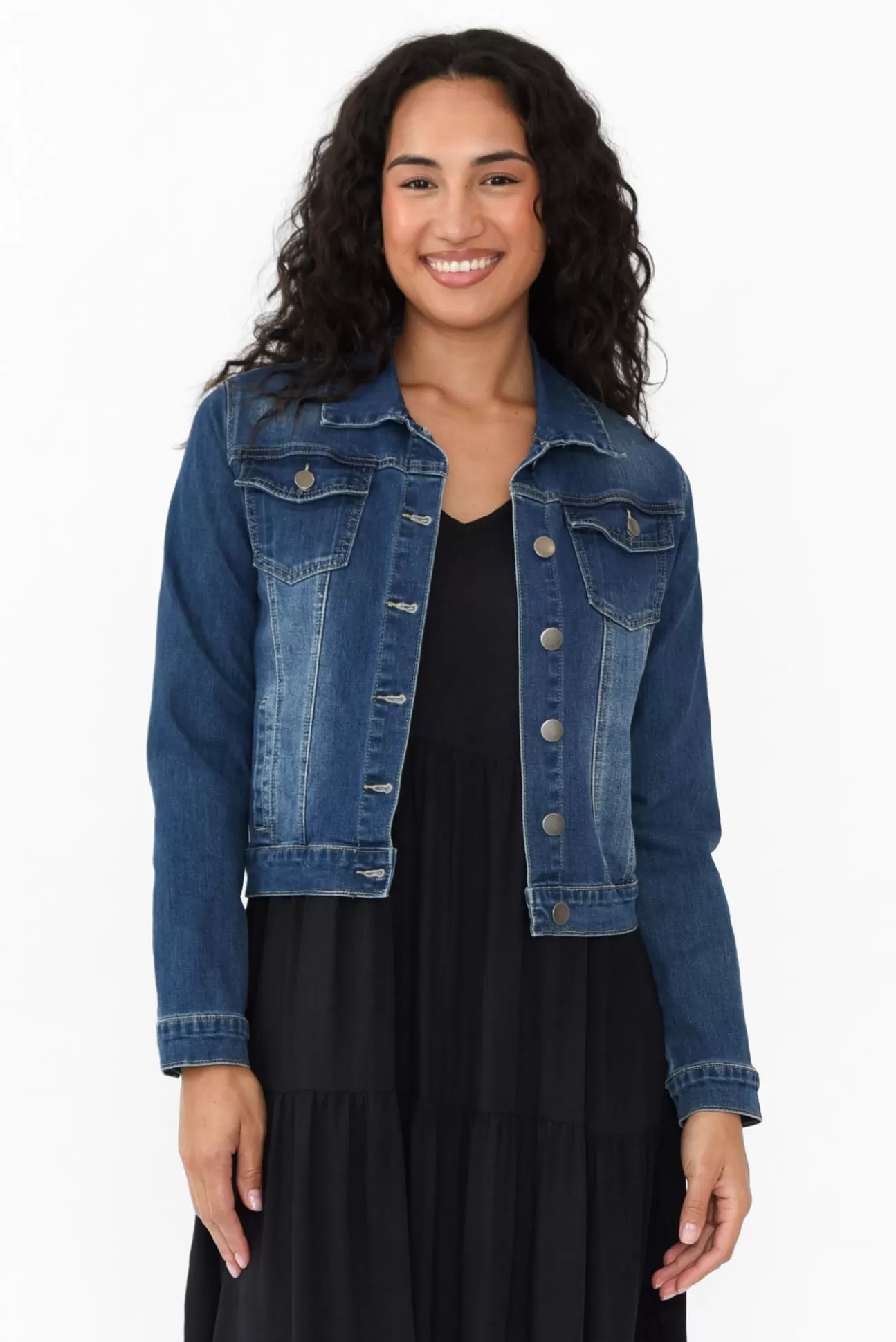 Country Denim Rellie Blue Denim Stretch Jacket Fashion