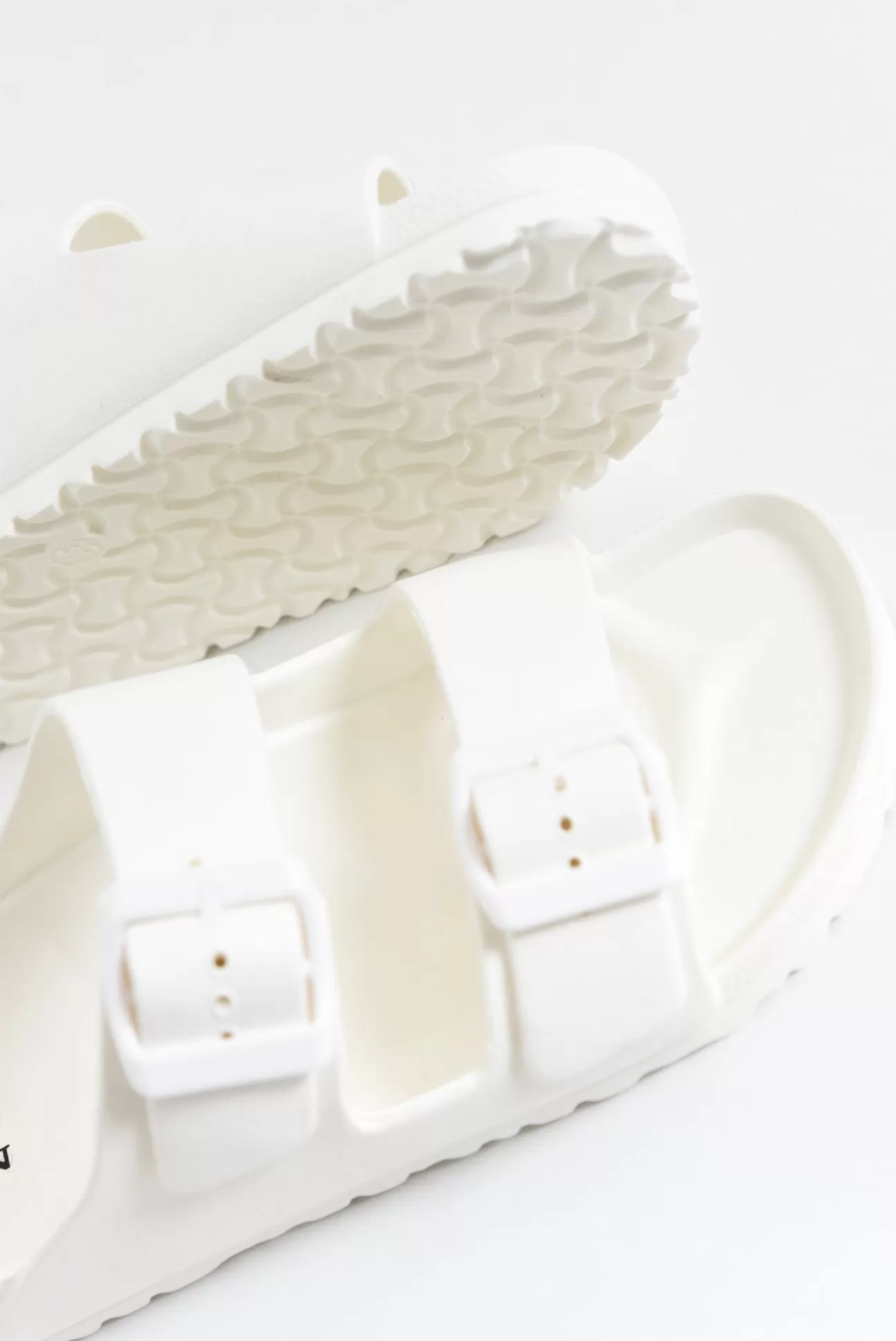 Human Shoes Ripe White Buckle Slide Best