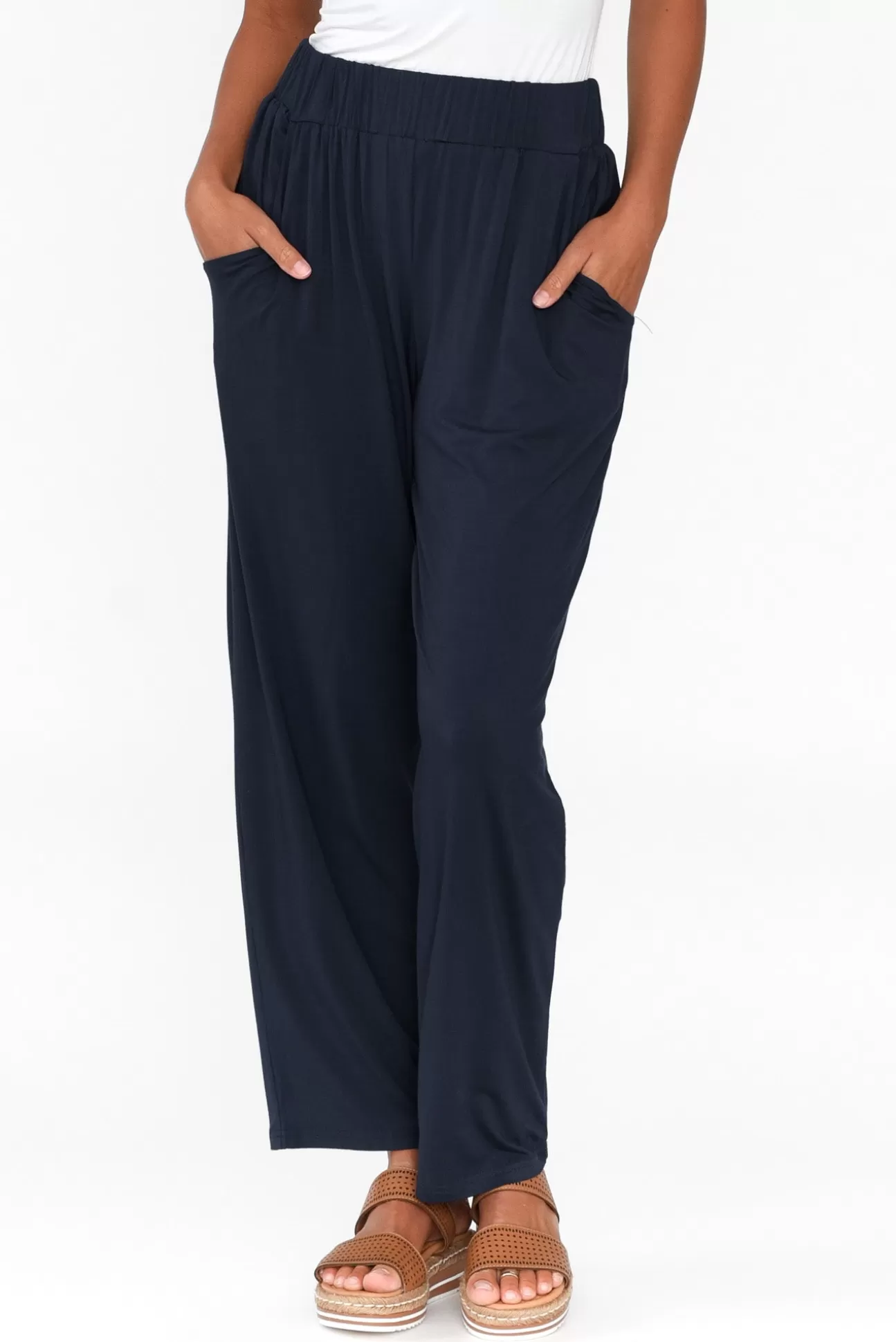 Pq Rosella Navy Bamboo Pant Cheap