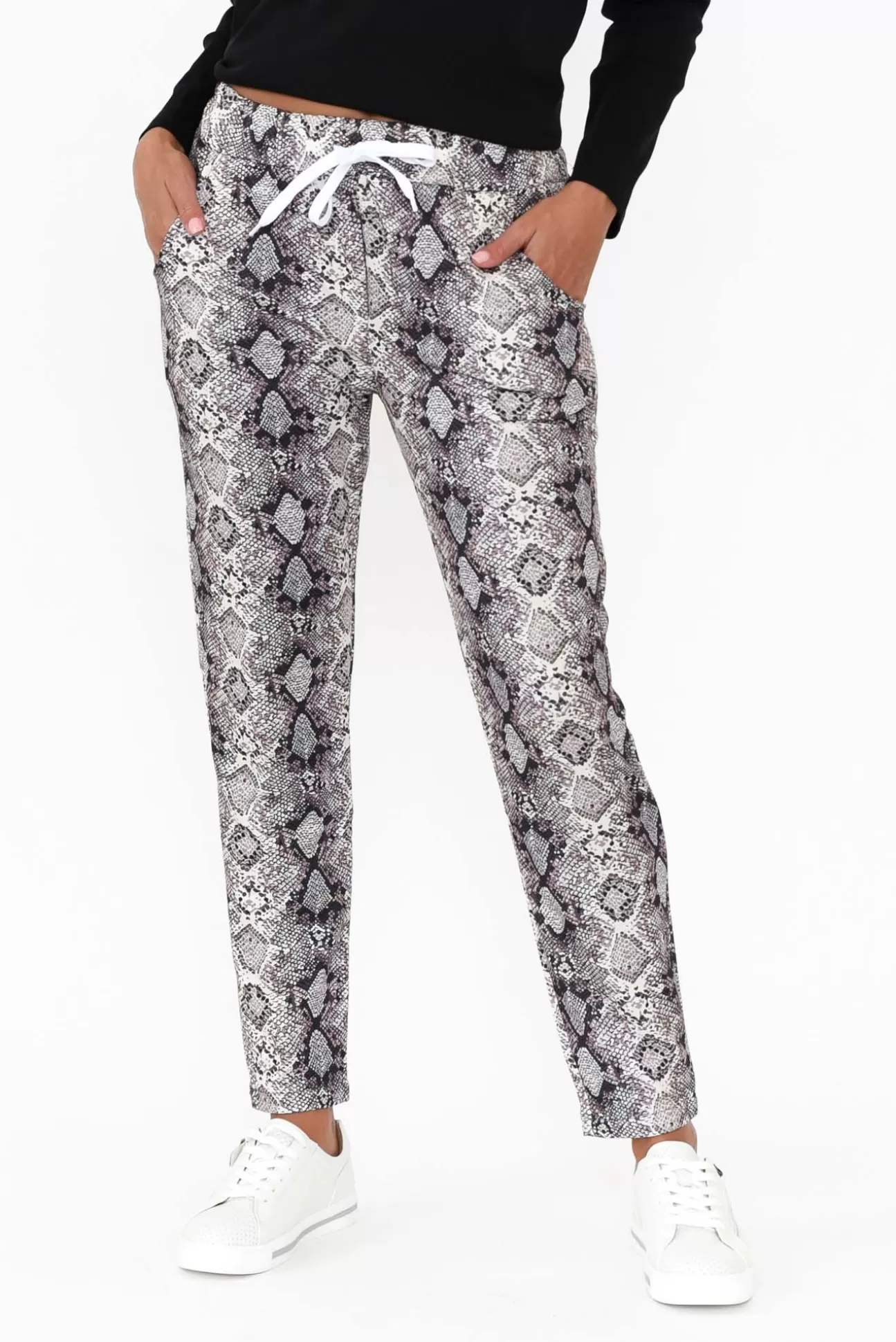 Hourglass Rowan Grey Snakeskin Tie Pant Online