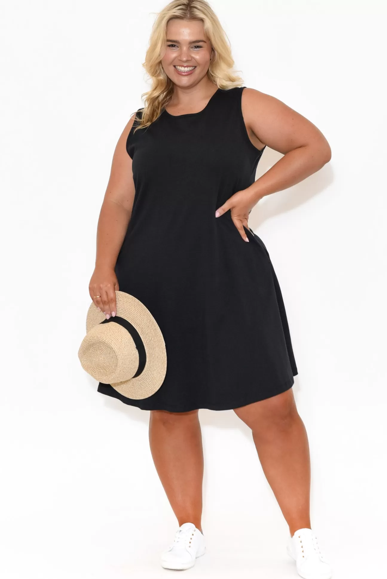 One Ten Willow Roxanne Black Swing Dress Sale