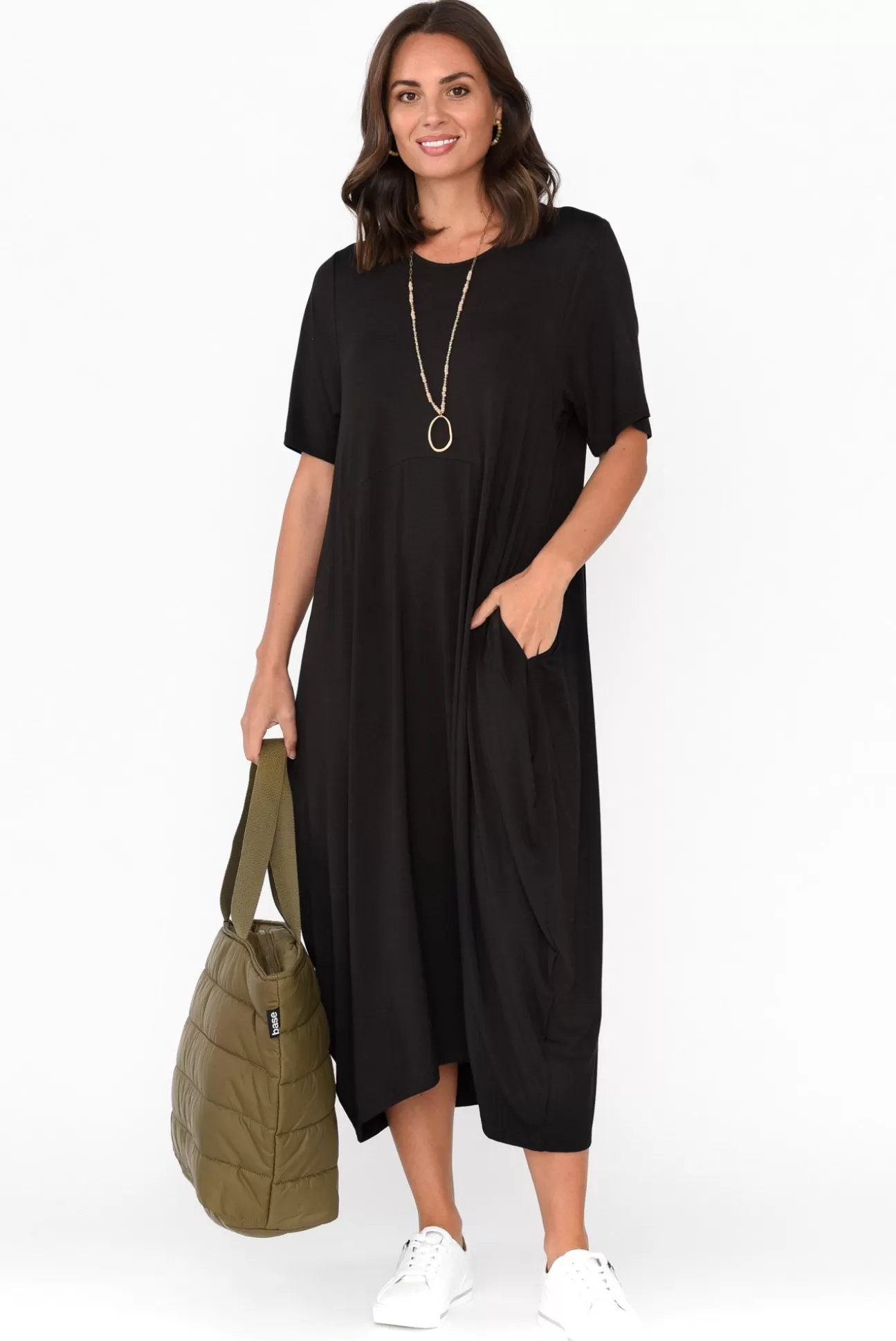 Pq Samiya Black Bamboo Dress Shop