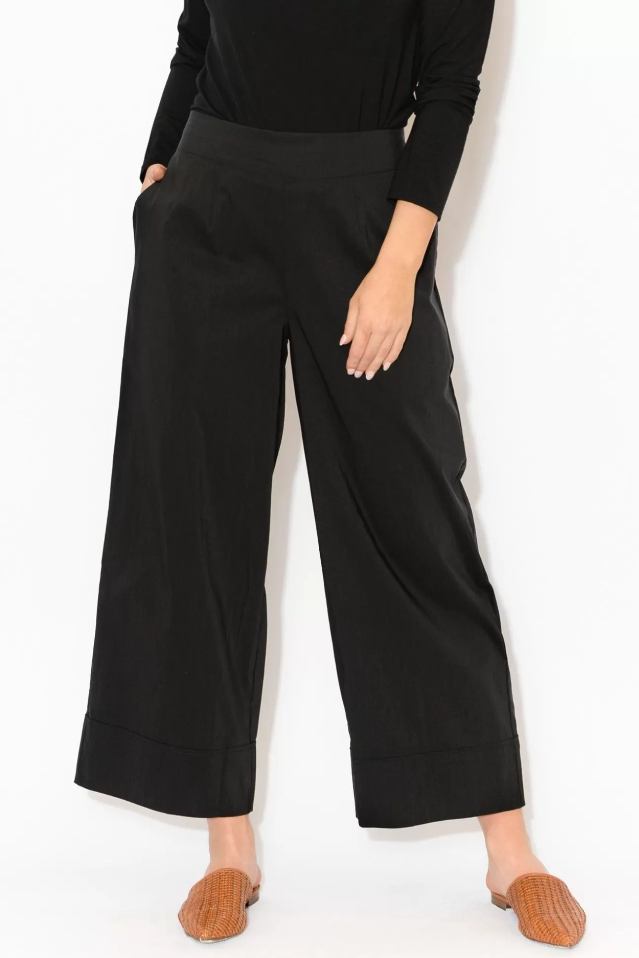 Tirelli Shannon Black Wide Leg Pant Cheap