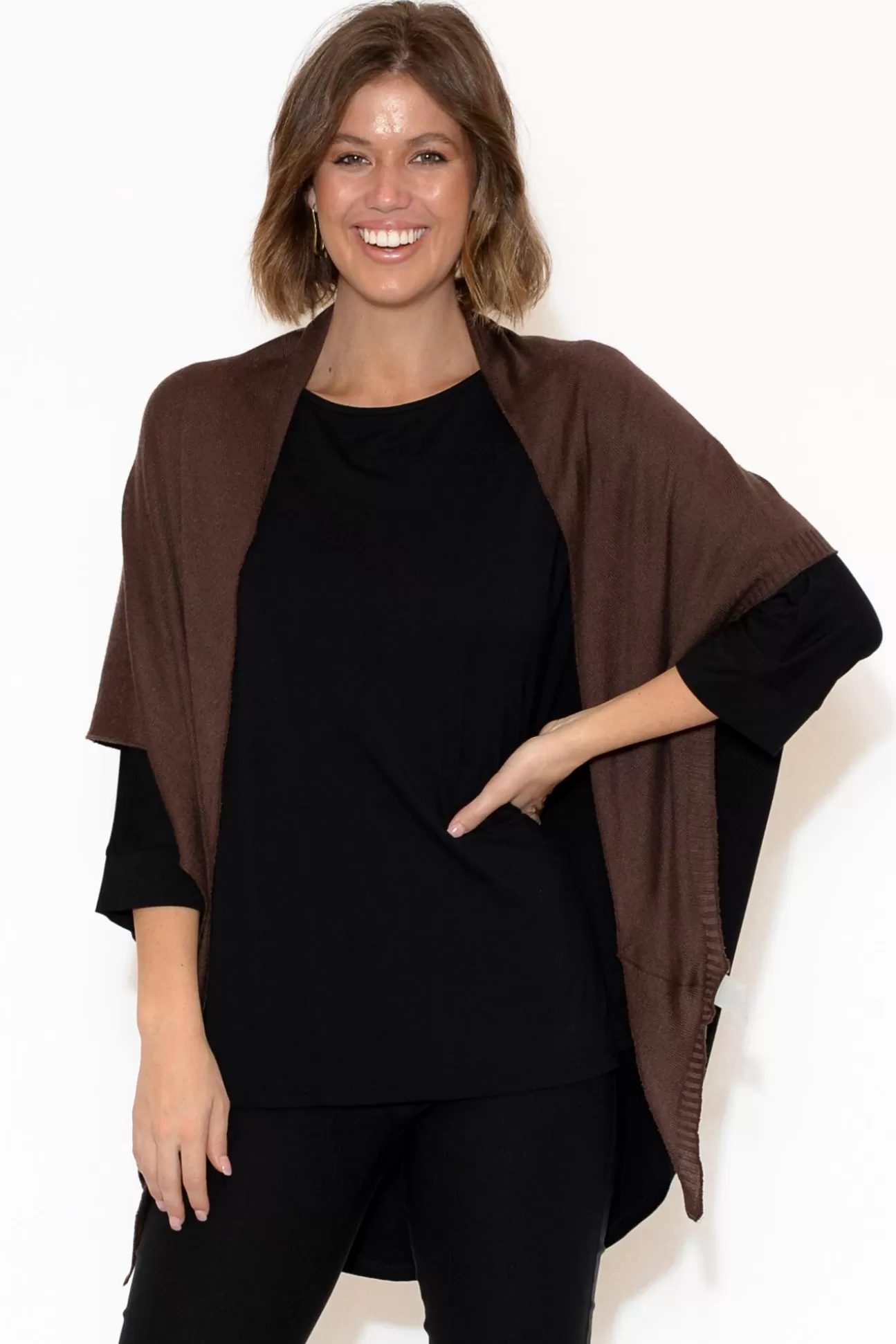 Lou Lou Sutton Brown Bamboo Cashmere Scarf Store