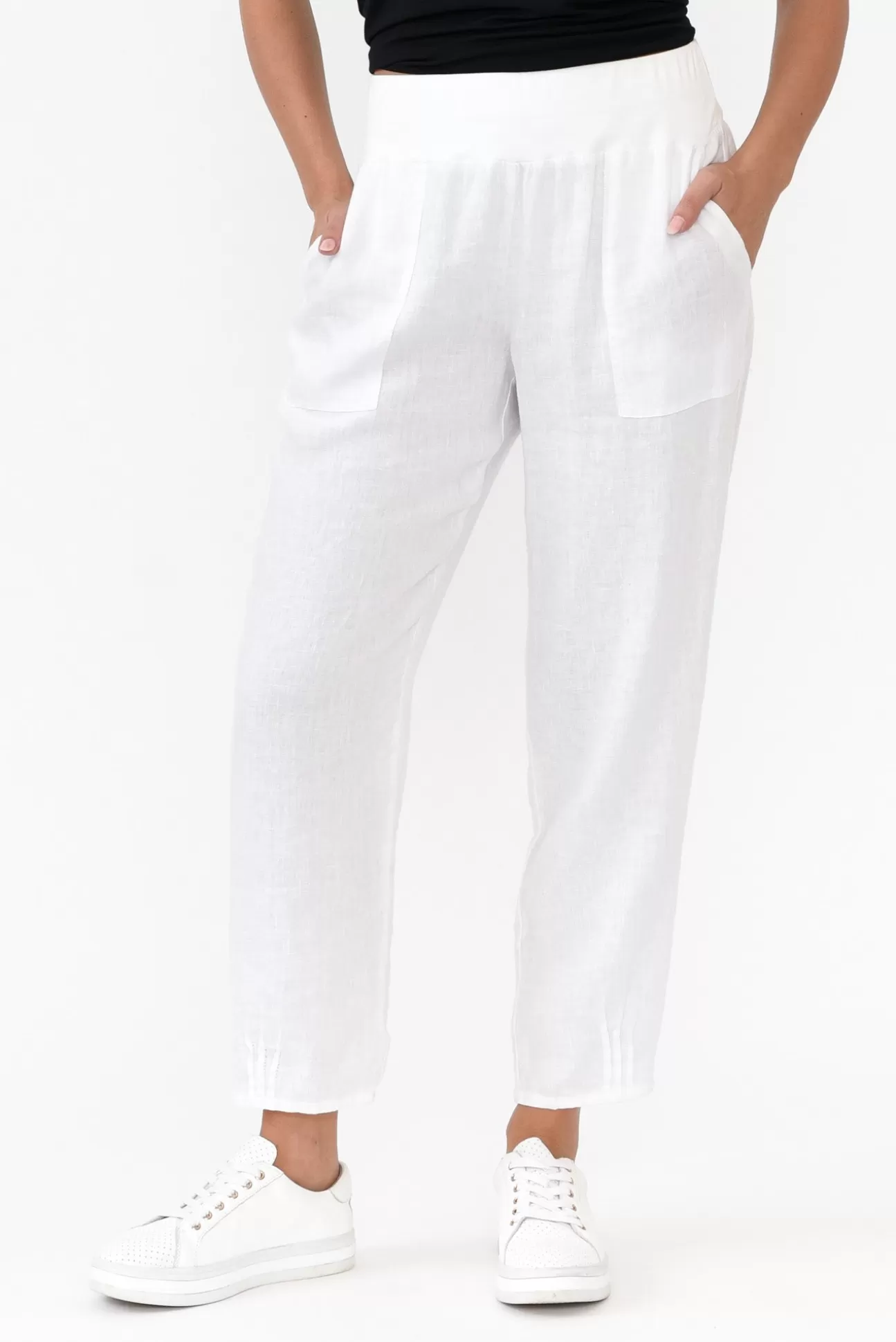 Gordon Smith Tatum White Linen Pant Best Sale