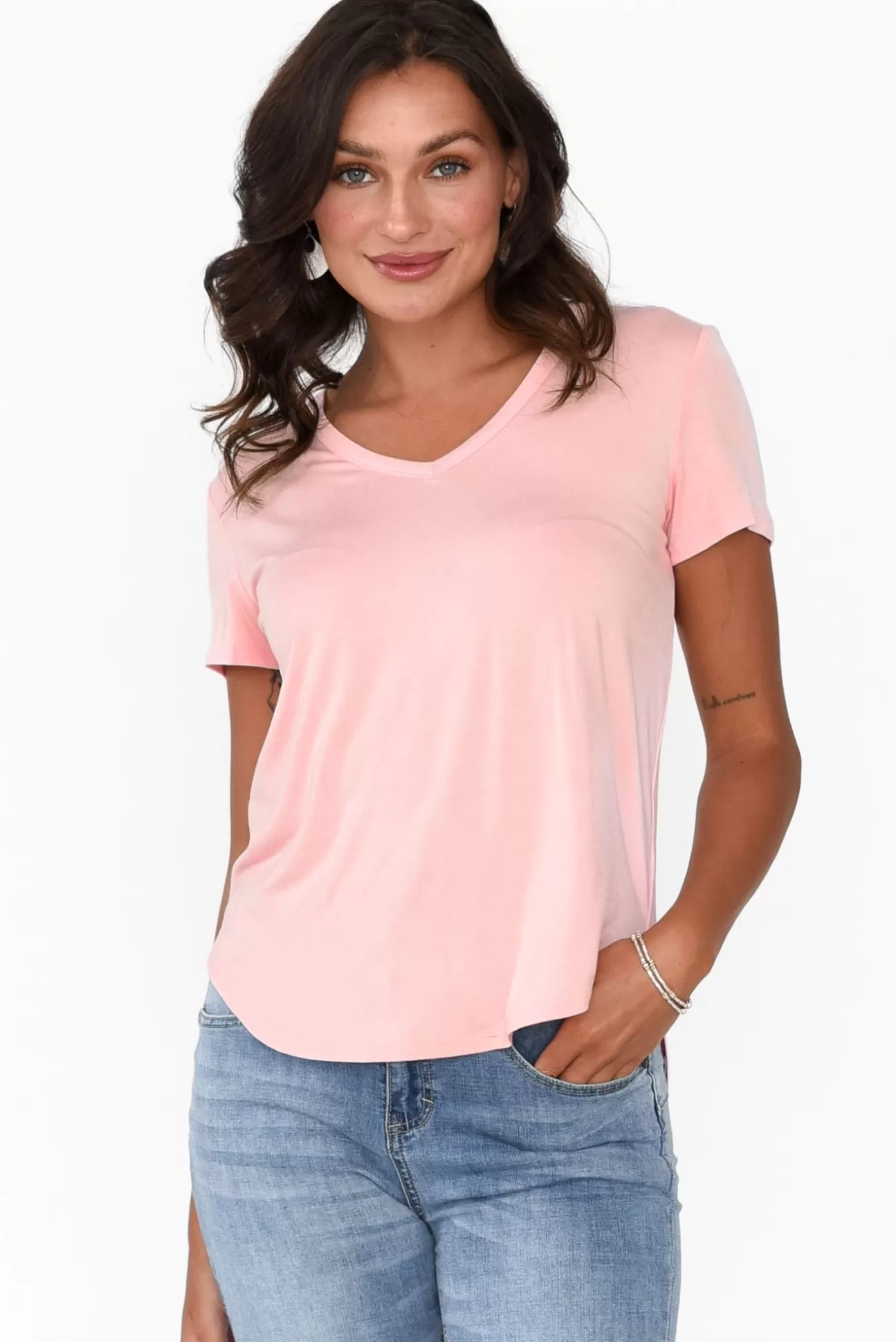 Lou Lou Veronica Rose Bamboo Tee Clearance