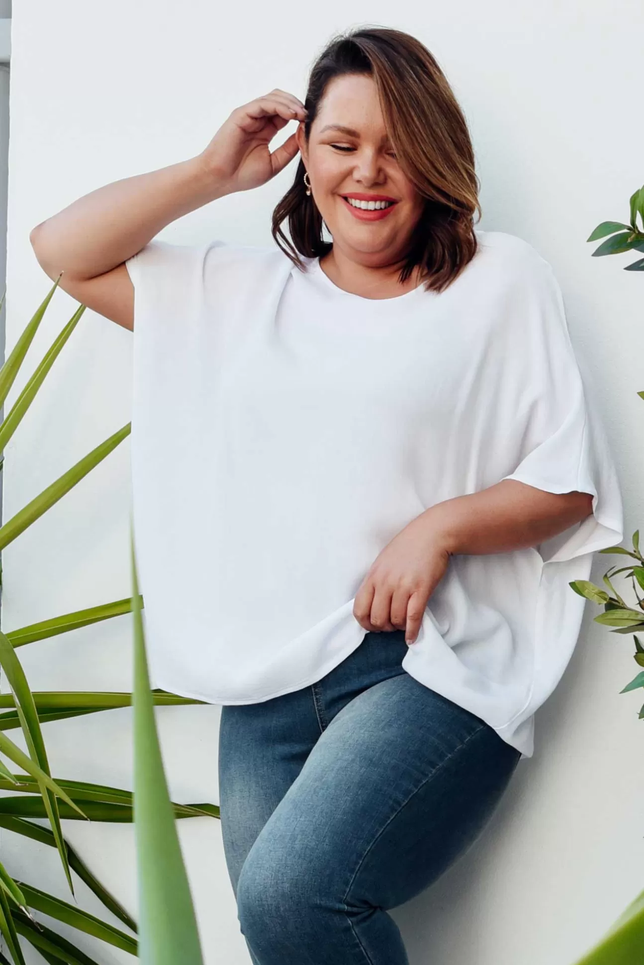 Boho White Drape Top Outlet