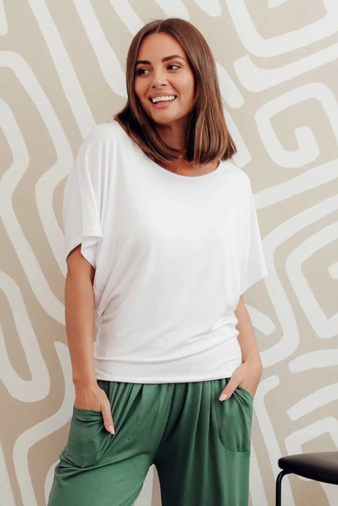 Betty Basics White Maui Tee Outlet