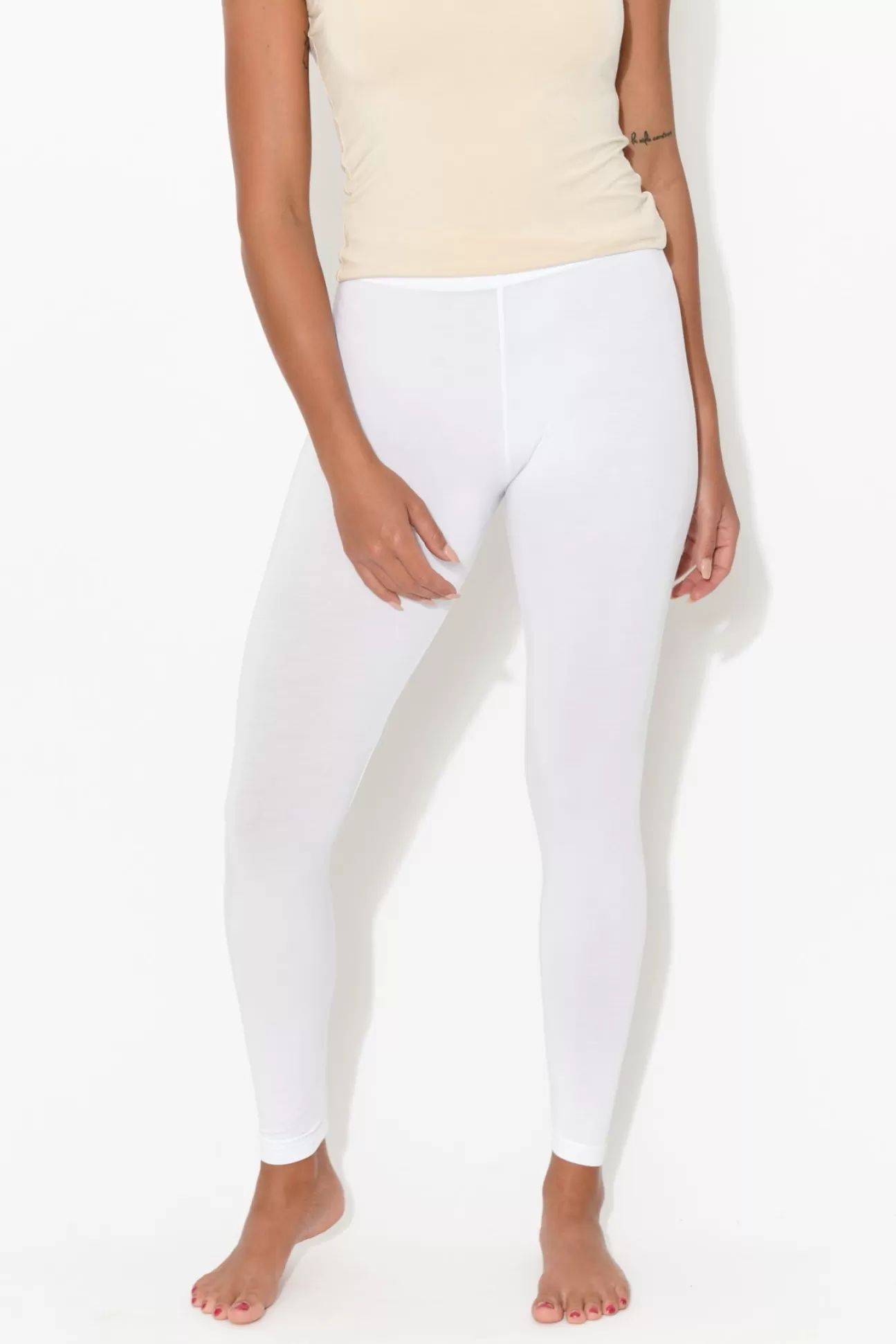 Tani White Micro Modal 7/8 Legging Best Sale