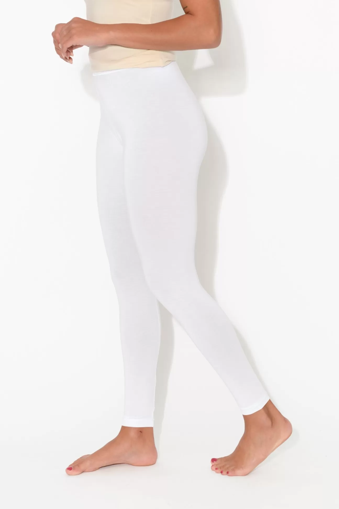 Tani White Micro Modal 7/8 Legging Best Sale