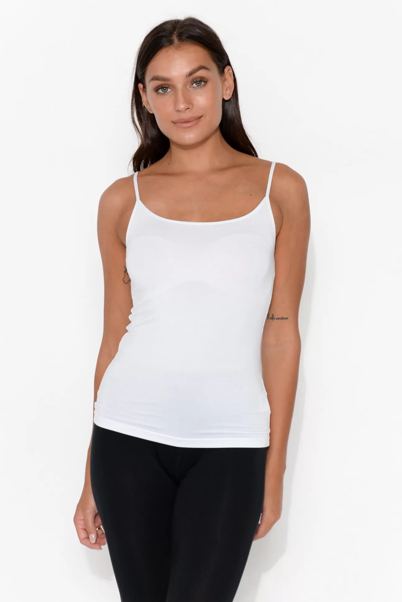 Tani White Micro Modal Singlet Outlet