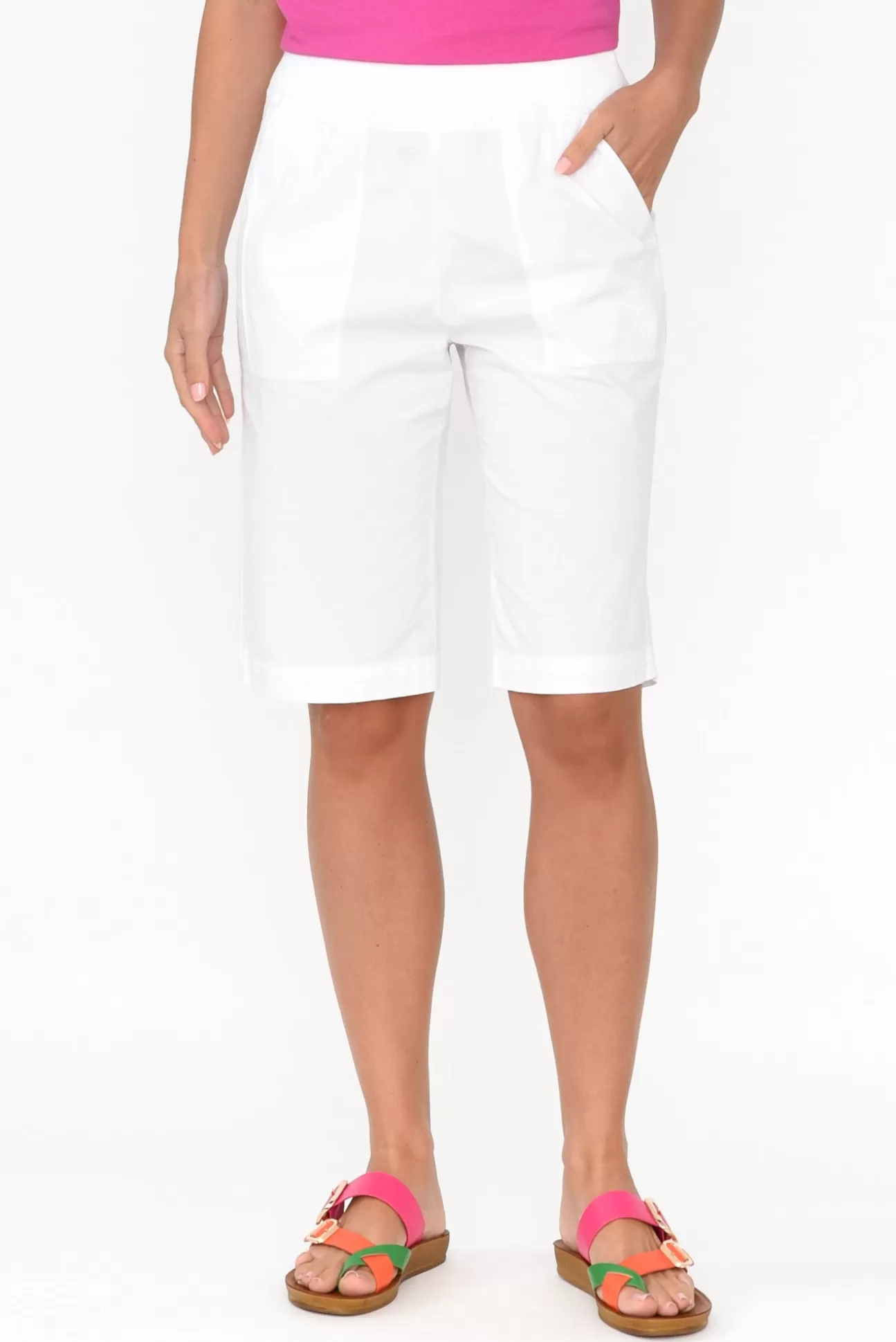 Threadz Wilson White Cotton Short Store