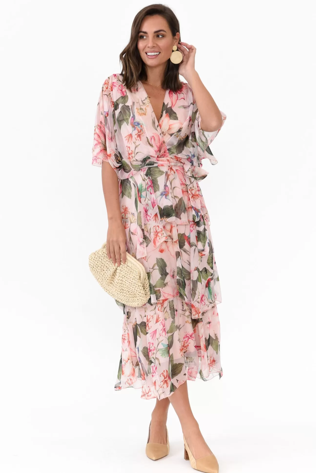 L'amore Zula Blush Garden Layer Dress Fashion